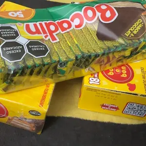 Bocadin Sabor Chocolate 50 pcs.- Chocolate Flavor Wafer Snack (525g)