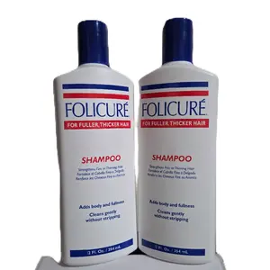 Folicure Shampoo for Fuller Thicker Hair 12 Fl Oz Adds Body and Fullness Cleans Gently without Stripping