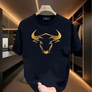 Cool cow pattern T-shirt, create a unique dressing style, suitable for men, women, moms and friends, couple style, fashionable and loose, youthful and energetic, men's daily wear tops, women's gifts, women's tops