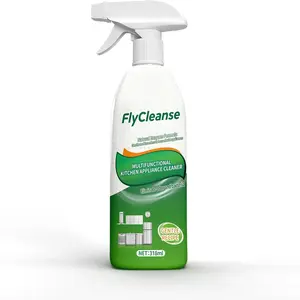 FlyCleanse Ion Kitchen Cleaner Stain Remover Spray 318ml Multi-Purpose Foam Degreaser for Appliance Hold Oven Stove Sink Range Hood