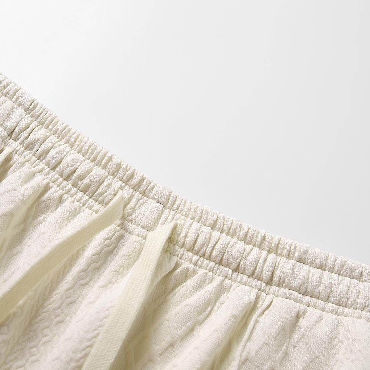 Men's Summer Casual Sports Suit Polo Shirt Short Sleeve and Drawstring Pocket Shorts