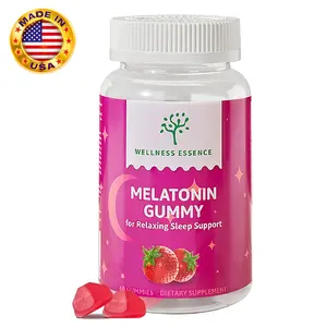 Sleep Gummy – 5mg Melatonin, Vegan & Gelatin-Free, Strawberry Flavor, Relaxation & Better Sleep Support – 60 Gummies Dietary Healthcare
