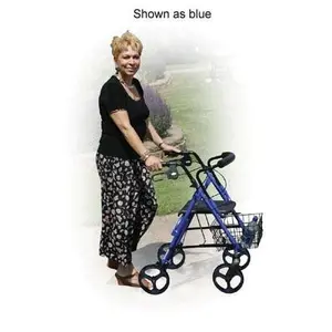 D-Lite Rollator Aluminum Blue With Loop Brakes T/F