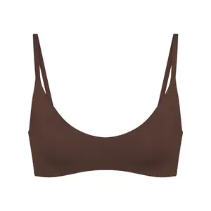 NikeSKIMS MATTE MICRO SCOOP BRA | DARK SEPIA
