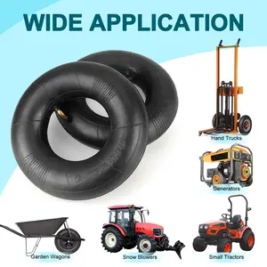 4.10/3.50-4 Inner Tubes (2 pieces) - Heavy Duty Suitable for Handcarts, Wheelbarrows, and Snow Throwers
