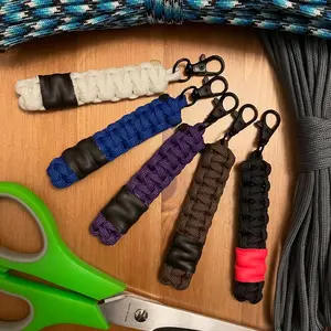 Paracord Keychain - Brazilian Jiu Jitsu, BJJ, Judo, or Martial Arts Belt - Cobra Knot