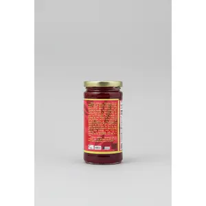 Elaine's Edibles Homestyle Harvest Spiced Seedless Raspberry Syrup Bold Aromatic Low Sugar 78% Puree with Ginger Cardamom Turmeric & Rosemary 12 oz