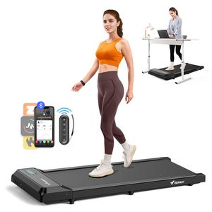 Merach Under Desk 2-in-1 Walking Pad for Home & Office,  2.25HP Low-Noise Portable 265lbs Treadmill with LED Display for Walking and Jogging Summervibes