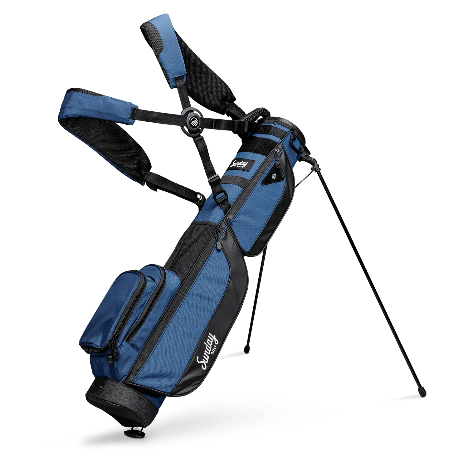 Loma XL Golf Caddy Bag, Lightweight Water-Resistant Stand Bag in Cobalt Blue with Insulated Cooler Pocket for 8 Clubs, Golf Accessories, Caddy Bag Sports Duffels