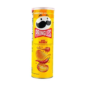 Pringles Sweet Chili & Honey Potato Crisps, 158g - Savory Snack for Parties & On-the-Go