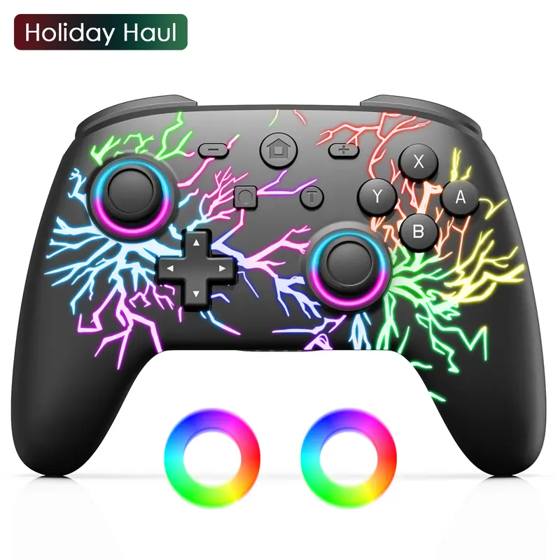【TikTokShopBlackFriday】switch 2 Wireless Controller for SWITCH 2 Console,Gengar ,Royal, Lighting, Fire design with Dual Vibration Game Joystick Remote,Smartphone switch 2 controller, Accessories, Gaming Controller,sohochic