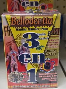 Bellodectta Vitaminas Complejo B Ácido Fólico 2 o 3 Tablets Daily After Meals Neurobio Integrador Supplement Dietary Fitness Edible Optimum