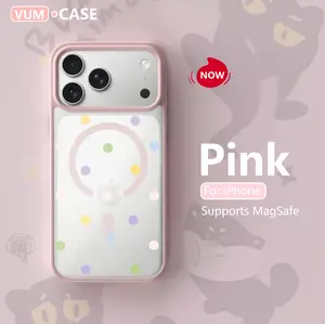 VUM Artistic Polka Dot Case for iPhone 16 & Samsung Galaxy S23 Street Style Anime Macaron Black MagSafe Compatible Matte Finish 360° Protection Athletes 2026 Best Gift Idea New Arrival #ViralPhoneCase Smartphone Cellphone