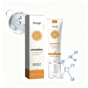 Tinted Sunscreen SPF50+ PA+++, HOYGI Lightweight Color-Enhancing Face Cream, Water-Resistant, Non-Greasy, Hydrating, Long-Lasting, Suitable for All Skin Types, 50mL