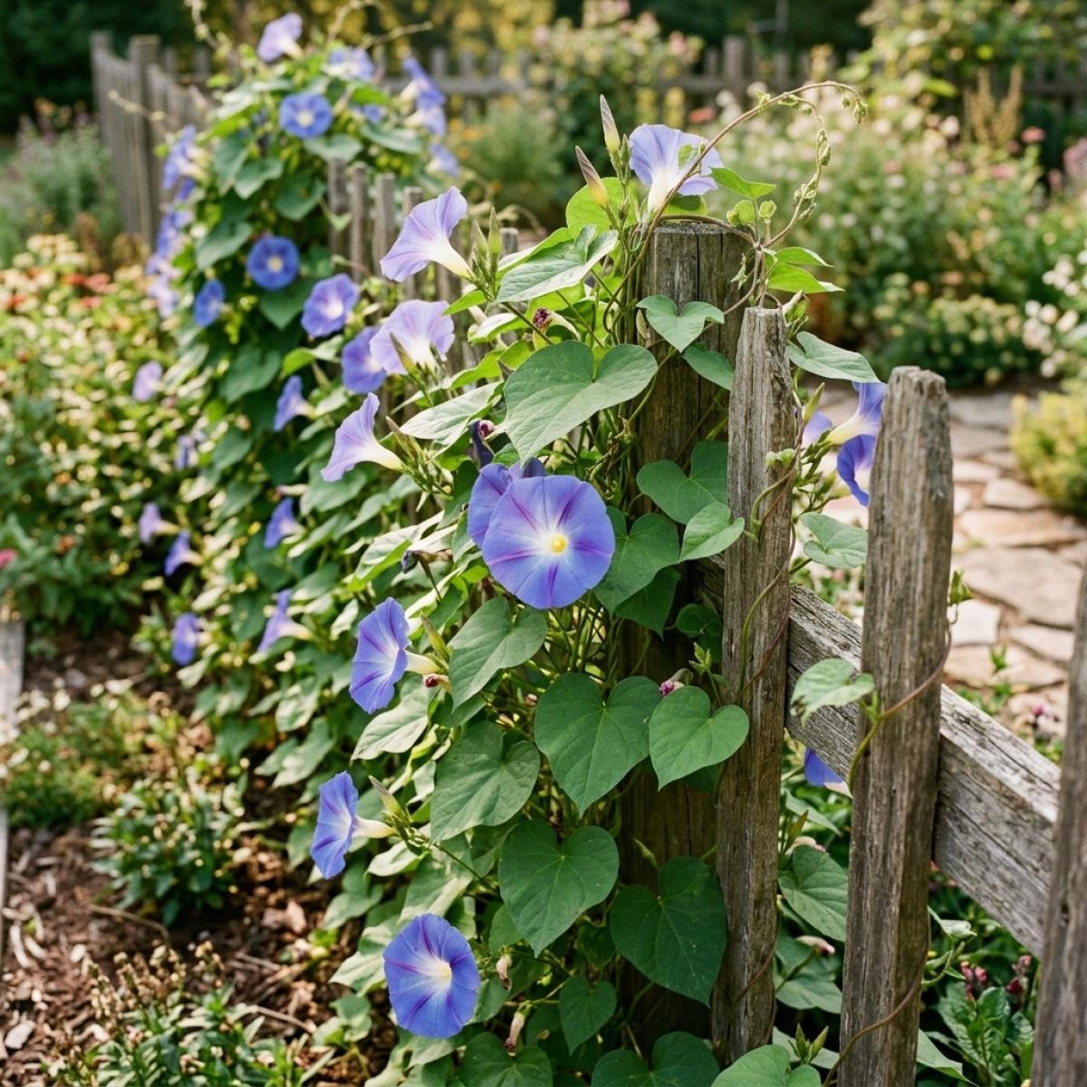 Premium Morning Glory Seeds High Germination Rate Easy to Plant for Garden Balcony Yard Decoration Annual Flowers Bonsai Seedlings DIY Garden