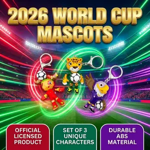 FIFA 2026 World Cup Official Licensed Collectible Figure Keychains Set, Handbag/ Backpack Pendant, Ideal for Fans & Collectors, Collectible Set