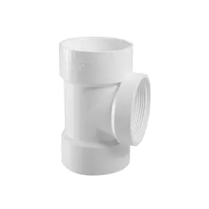 6" PVC DWV Flush Cleanout Tees (H x H x FPT)