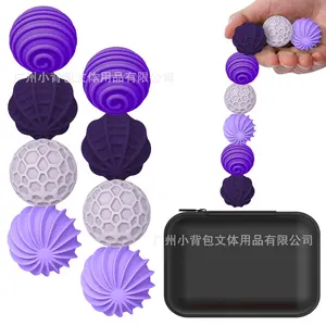 Silicone Magnetic Fidget Ball Set, 8pcs Fidget Relaxation Toys, Elastic Texture, Decompression Squeeze, Assorted Colors, Stress Relief for Adults & Teens, Sensory Bundle