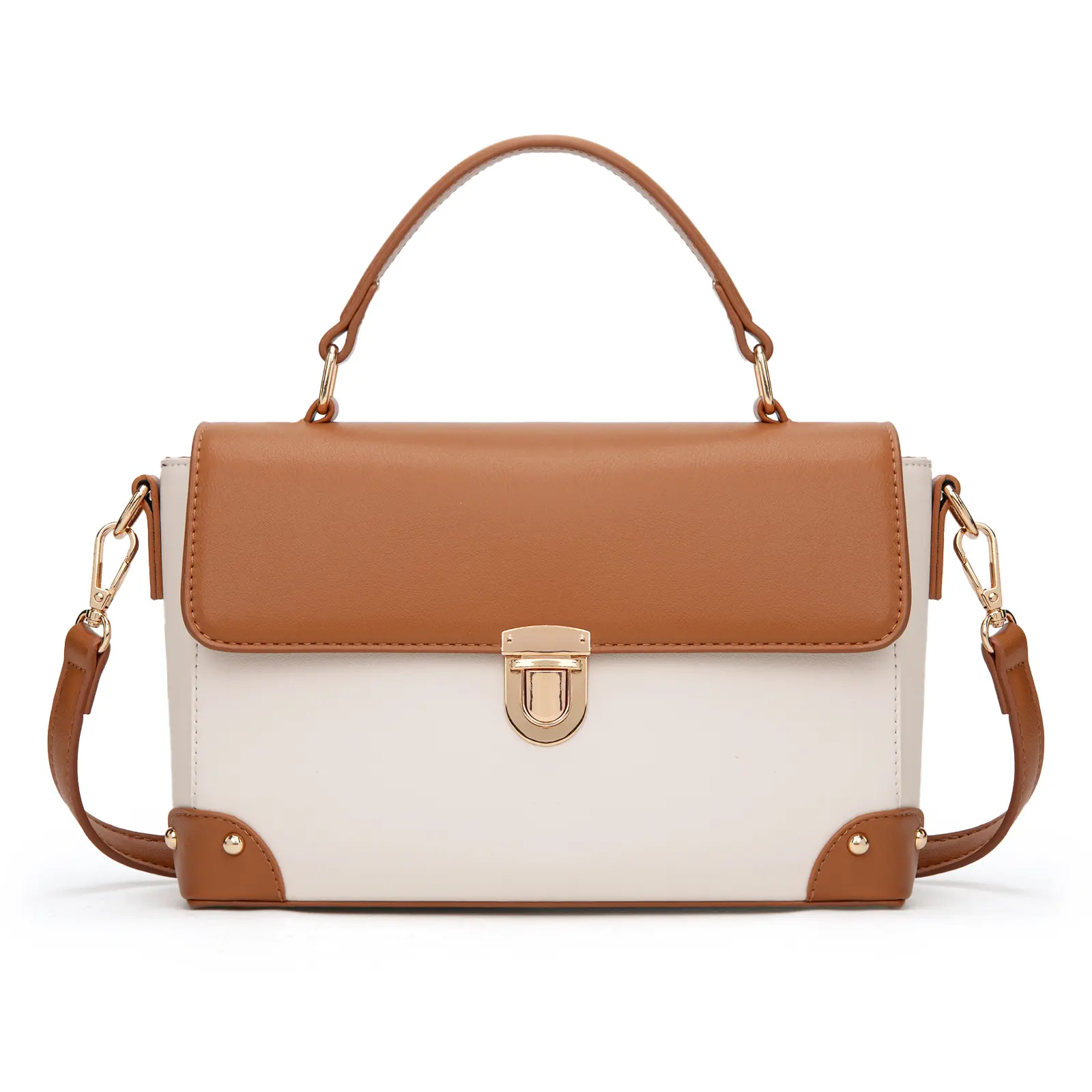 Pearl Beige With Brown