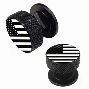 Welding mask pipefitter helmet fasteners - 1 pair of black American flag pattern aluminum pipefitter helmet replacement parts accessories screws flip-up mask, rust-proof and durable