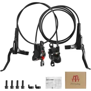 BR-BL-MT200 MTB Hydraulic Disc Brakes Set Left Front 800mm Right Rear 1550mm Mountain Bike Hydraulic Brake Mountain Bike Bicycle Disc Brake 2 Piston