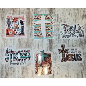 FAITH AND WESTERN STICKERS PACK OF 6