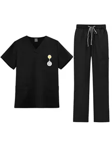 Scrubbing Men's Beauty SPA Uniforms Pet Clinic Store Veterinary Workwear Set Nurse Scrubbing Set Soft Hospital Uniforms