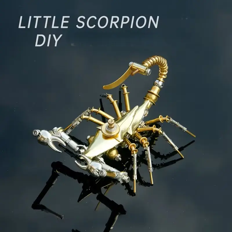 DIY Mechanical Scorpion Model Kit, Crafts, 3D Insect Puzzle Assembly Set, Creative High Difficulty Handmade Art, Perfect Gift for Boyfriend