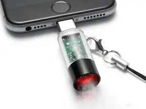 USB-C Powered Electric Lighter (Transparent) – Windproof Waterproof, Portable, Auto Shut Off After 10s