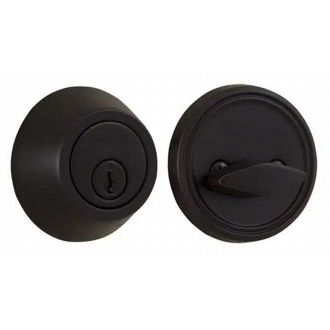 212 MAIN Single Cylinder Deadbolt Door Security Lock, Oil Rubbed Bronze, with Adjustable Latch and Deadbolt Strike