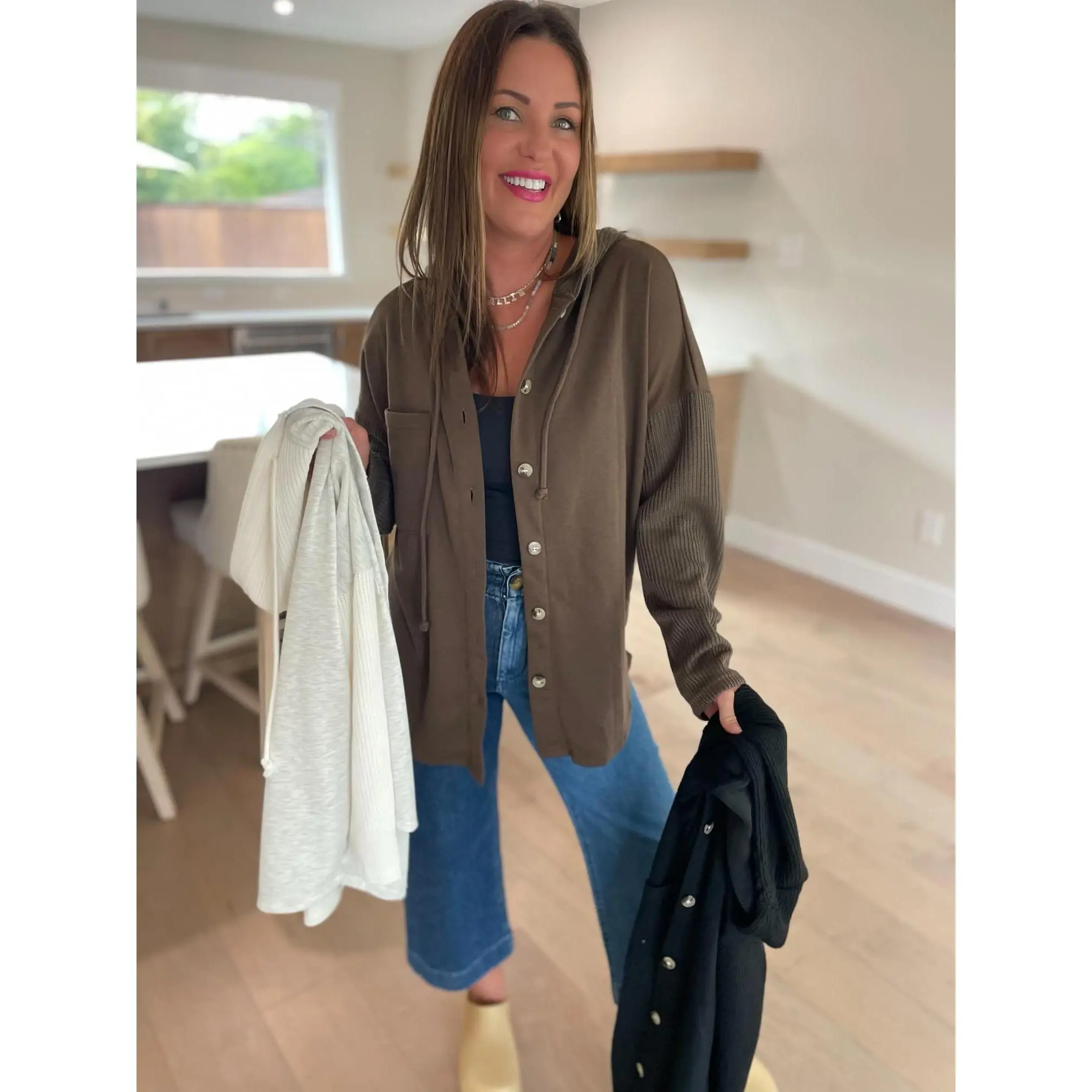 PREORDER: Best Selling Rowan Knit Sleeve Jacket in Three Colors