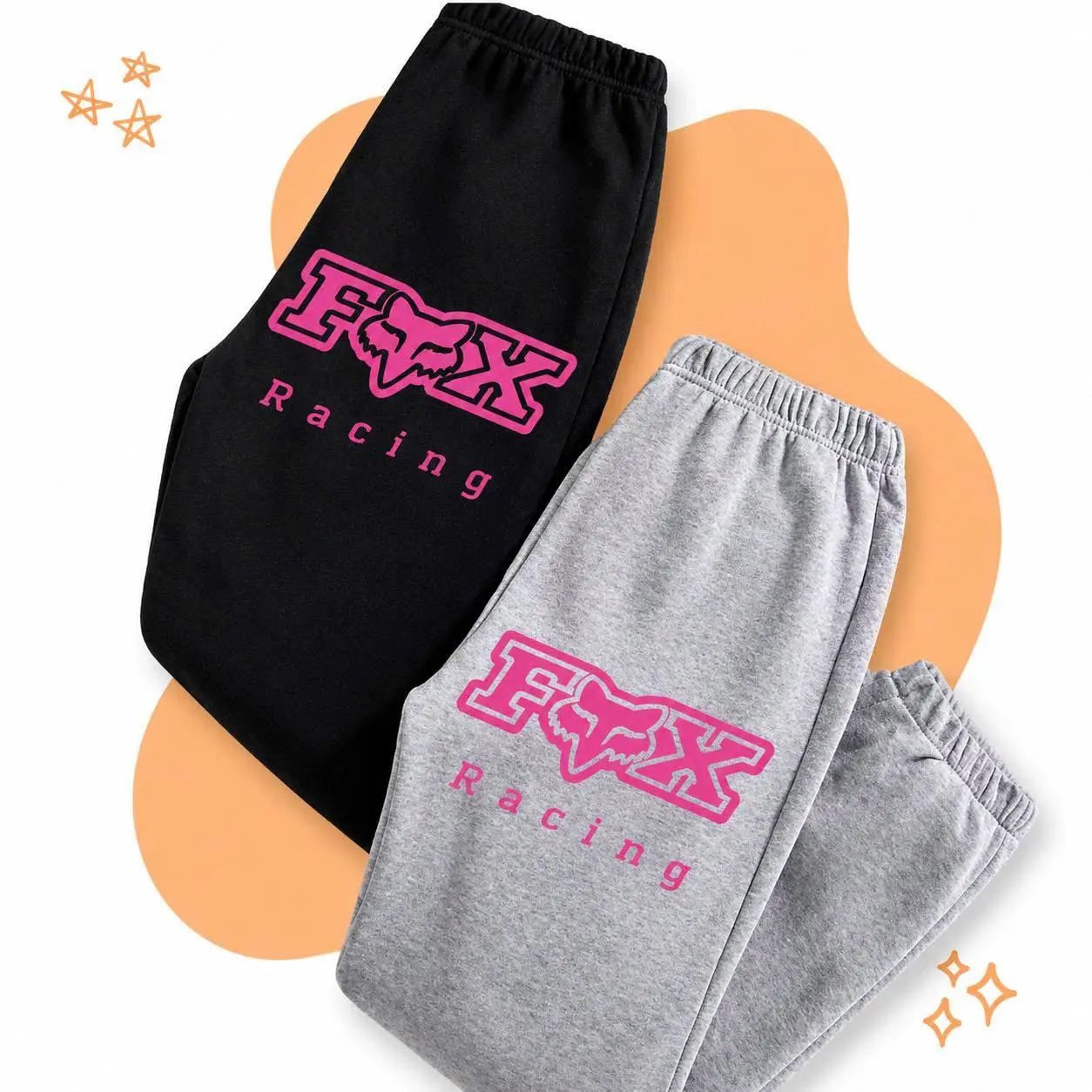 Unisex F.o.x Sweatpants Racing show Sweatpants, Racing Style Jogger Pants for Men & Women, High-speed Inspired Sweatpants, Pants For Racing Lovers, All Seasons Comfort Style