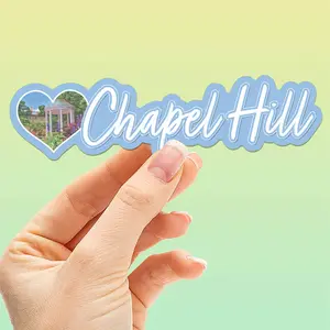 Blue Chapel Hill North Carolina Sticker - Cute NC Decal