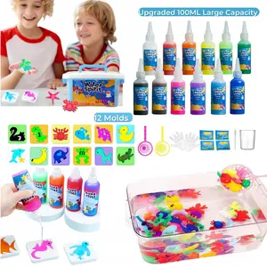 Magic Water Gel Kit,Kids Water and Squishy Activity Sensory Playset,Summer Indoor Outdoor Toys Games Party Supplies Birthday Party Favor Gift for Boy Girl