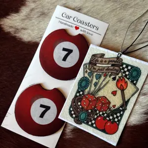Western car freshener & car coasters Autos