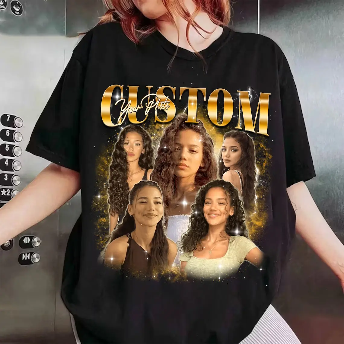 Custom Bootleg T-Shirt, unisex T-shirt, Shirt With Girlfriend Face, Custom Photo Vintage T Shirts, Custom Your Own Bootleg Idea, Women's Custom Tee