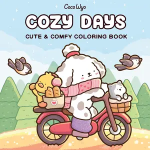 Cozy Days: Coloring Book for Adults and Kids (Cozy Spaces Coloring)