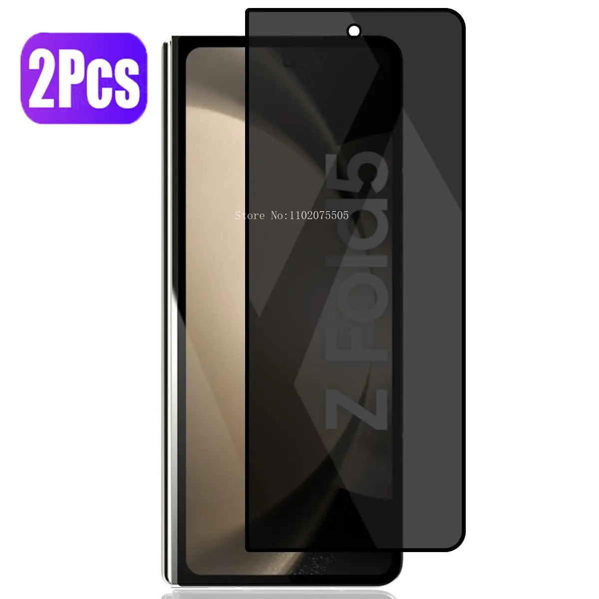 2 Pcs Anti Spy Privacy Tempered Glass For Samsung Galaxy Z Fold 5 Z Fold 2 3 Z Fold 4 Screen Protector Glass Film