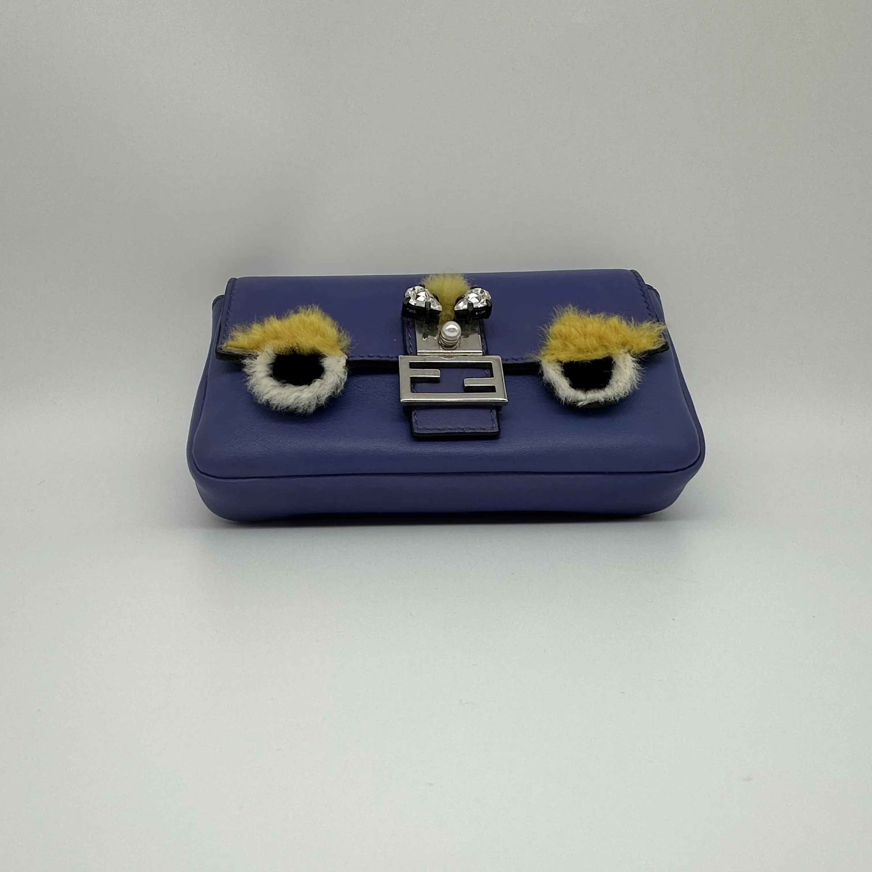 Pre-owned FENDI micro baguette crossbody bag