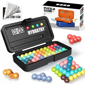 Stem Intelligence Challenge Puzzle 500 Pieces with Timer, Portable Logic Training Toy for Kids Teens Adults, Montessori Puzzles Gift, Travel Brain Game Requires 2xaa Batteries