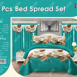 Cosybay 7-Piece Comforter Set - Soft Microfiber, Lightweight, Breathable, Easy Care, Full/Queen/King Size, Red Christmas, Bed in a Bag, Home Essentials