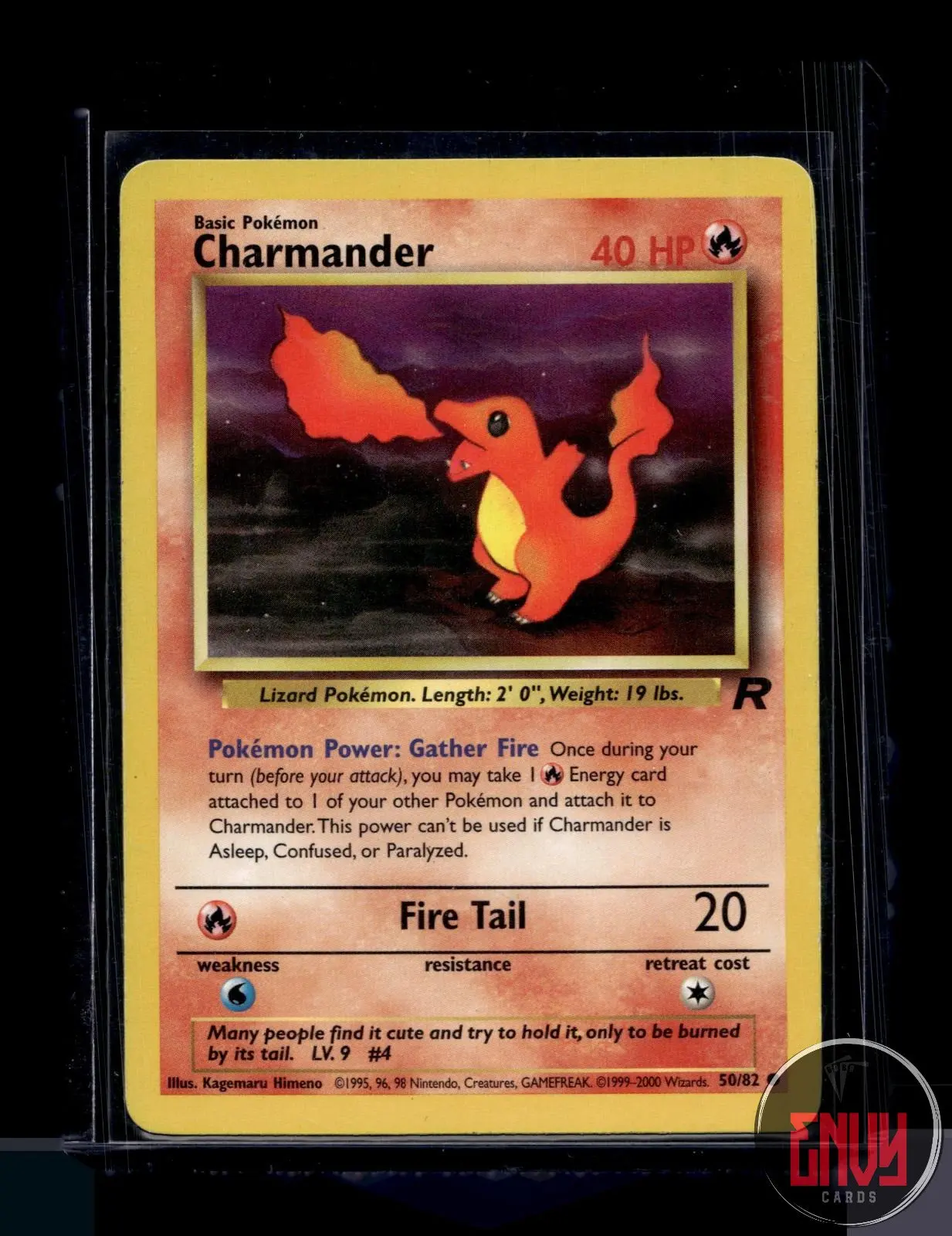 Charmander Moderately Played 50/82 Common Team Rocket Pokemon Unlimited