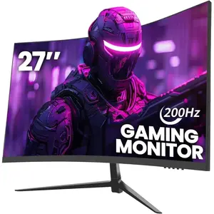 27 Inch Curved  ,200Hz|180Hz|144Hz Pc Monitors FHD 1080P 1800R VA Screen,  27 inch  sRGB,  FreeSync Eye Care Ultra-Thin Bezels HDMI & DP Port