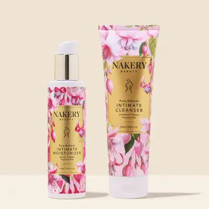 Nakery Pure Refresh Intimate Multi-Pack Bundle - 200ml Cleanser, 150ml Moisturizer, pH Balancer, Hyaluronic Hydrator, Soothing Softener, Fragrance-Free, Gynecologist Tested, Rose Aroma, Hydrating, Restores Moisture