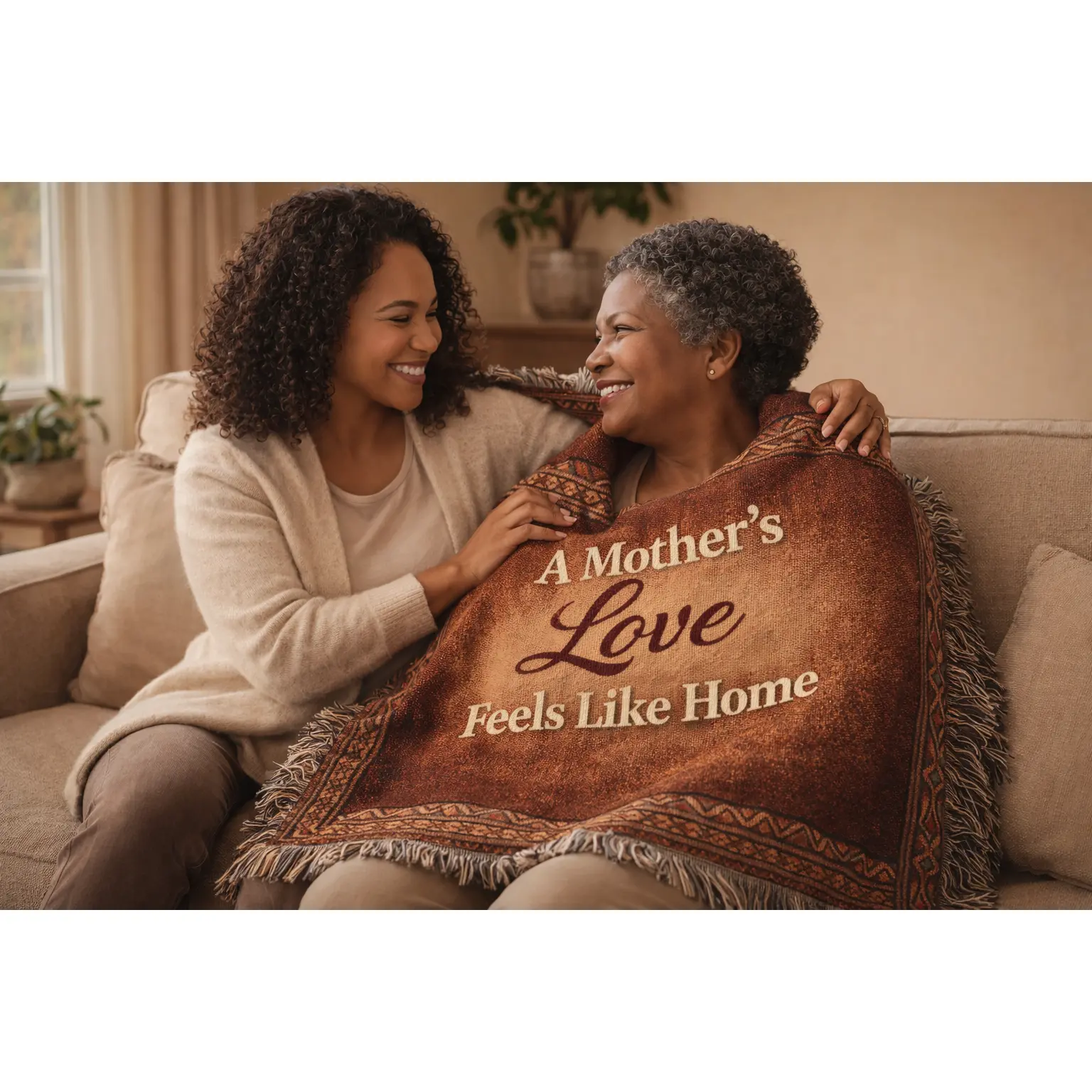 Legacy Custom Woven Blanket – A Mother’s Love Feels Like Home