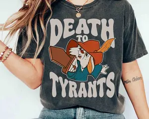 Comfort Colors Skippy Rabbit Death To Tyrants Vintage 90s T-shirt, Robin Hood Movie Tee, Family Vacation Holiday Gift