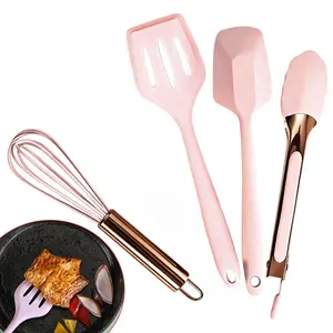 5 piece Mini Silicone Cooking Utensils Sets Silicone Kitchen Utensils Gadgets Tools Easy to Clean Silicone Kitchen Utensils