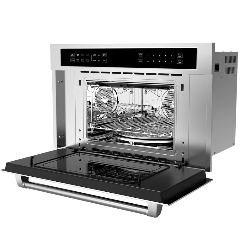 GARVEE 30’ Built-In Microwave Oven with 1.6 Cu.Ft Capacity, Air Fryer, Drop Down Door, 3D Surround Heating, Touch Control, and Safety Lock for Versatile Cooking