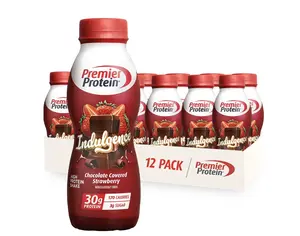 Premier Protein Indulgence Shake, Chocolate Covered Strawberry, 30g Protein, 11.5 Fl Oz, 12 Ct Energy Beverage