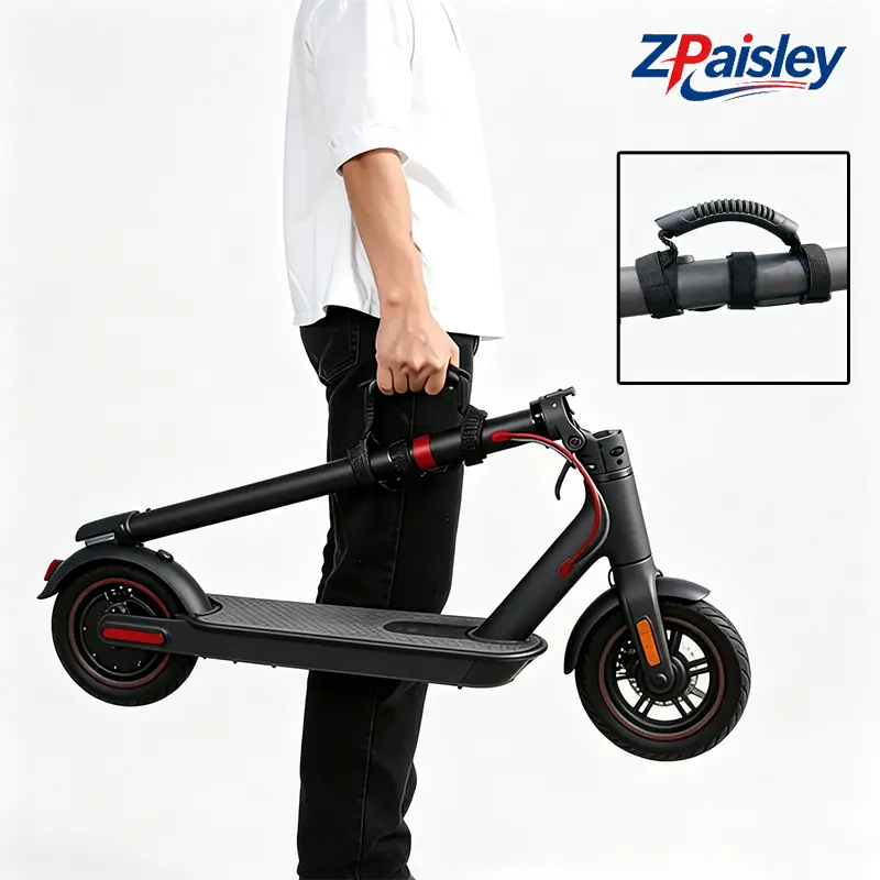 1Pc/2Pcs Universal Electric Scooter Carry Handle, Adjustable Non-Slip Grip Handle Strap with Reinforced Nylon Bands, No-Drill Portable Carrying Handle for Folding E-Scooter Bike Commute Travel